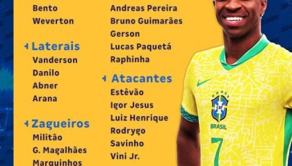 开云官网-巴西队新一期大名单：维尼修斯&amp;拉菲尼亚领衔